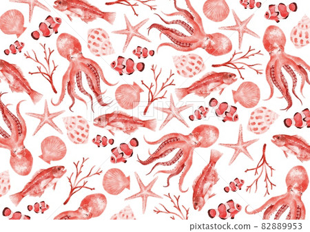 Background of the image of the sea Watercolor style illustration Background of the image of the sea Watercolor style illustration 82889953