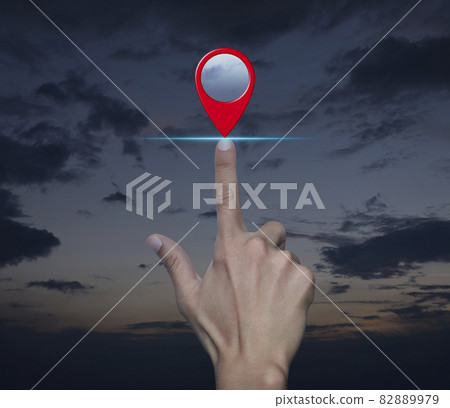 Map pointer navigation concept Map pointer navigation concept 82889979