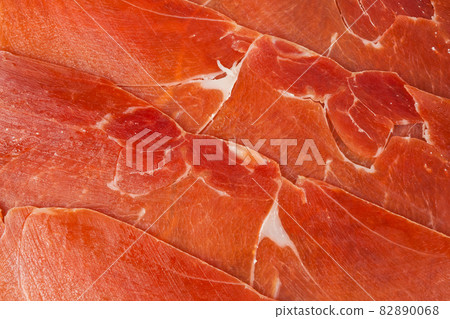 Spanish jamon iberico sliced 82890068