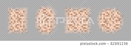 Censor Blur Effect Texture For Face Or Nude Stock Illustration Pixta