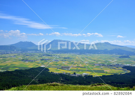 Aso Godake from Daikanbo, Aso Reclining Buddha, Aso Caldera Scenery, Kuju Aso National Park 82892084