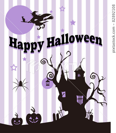 Halloween background illustration material vector stripe 82892108