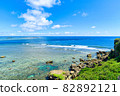 Scenery of Higashi Heian Nazaki, Miyakojima, Okinawa Prefecture 82892121