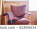 Warm room cozy room wooden house 2 82894434