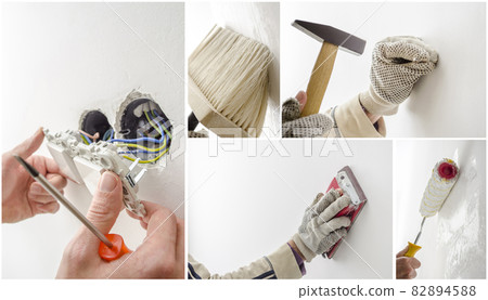 Home renovation collage 82894588