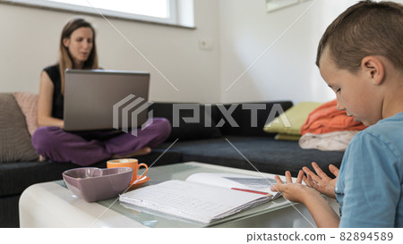 Home schooling conceptual image 82894589