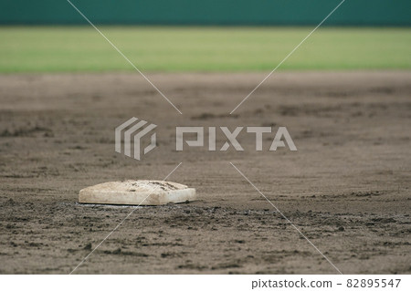 Baseball field 2nd base Baseball field 2nd base 82895547