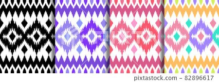 Ethnic seamless patterns set for home textile prints Ethnic seamless patterns set for home textile prints 82896617