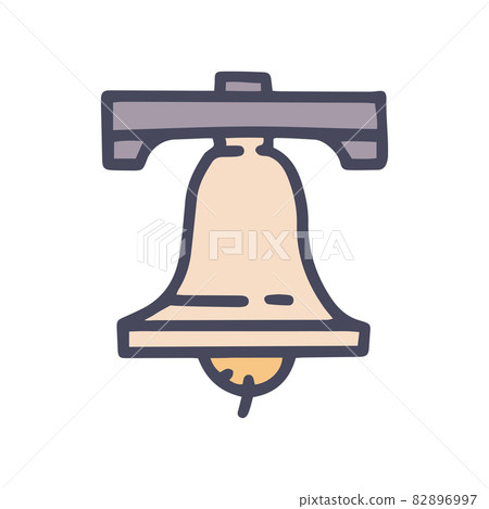 bell color vector doodle simple icon design 82896997