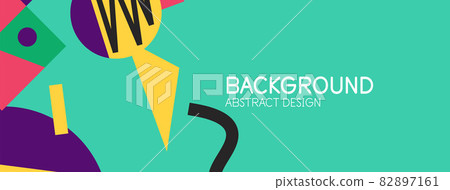 Abstract background with blocks, lines, geometric shapes. Techno or business concept for wallpaper, banner, background, landing page Abstract background with blocks, lines, geometric shapes. Techno or business concept for wallpaper, banner, background, landing page 82897161