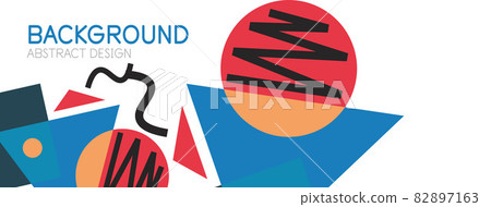 Abstract background. Blocks, lines, triangles, circles composition. Techno or business concept for wallpaper, banner, background, landing page Abstract background. Blocks, lines, triangles, circles composition. Techno or business concept for wallpaper, banner, background, landing page 82897163