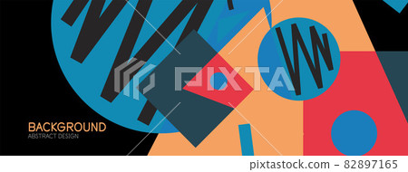 Abstract background with blocks, lines, geometric shapes. Techno or business concept for wallpaper, banner, background, landing page Abstract background with blocks, lines, geometric shapes. Techno or business concept for wallpaper, banner, background, landing page 82897165