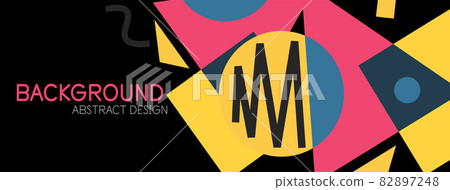 Abstract background. Blocks, lines, triangles, circles composition. Techno or business concept for wallpaper, banner, background, landing page Abstract background. Blocks, lines, triangles, circles composition. Techno or business concept for wallpaper, banner, background, landing page 82897248