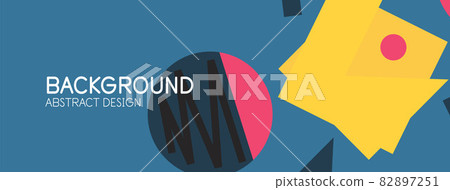 Abstract background. Blocks, lines, triangles, circles composition. Techno or business concept for wallpaper, banner, background, landing page Abstract background. Blocks, lines, triangles, circles composition. Techno or business concept for wallpaper, banner, background, landing page 82897251
