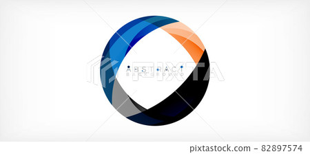 Color circle shapes, minimal geometric background. Trendy dynamic composition. Vector Illustration For Wallpaper, Banner, Background, Landing Page Color circle shapes, minimal geometric background. Trendy dynamic composition. Vector Illustration For Wallpaper, Banner, Background, Landing Page 82897574