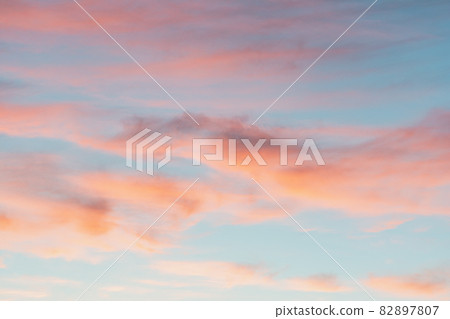 Bright colorful sky at sunset in pink purple and blue colors. 82897807