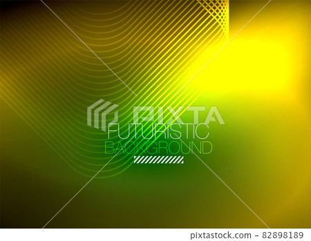 Neon color square shape lines abstract background. Shiny magic energy and motion concept, vector abstract wallpaper background Neon color square shape lines abstract background. Shiny magic energy and motion concept, vector abstract wallpaper background 82898189