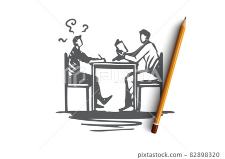Delayed, speech, development, child, problem concept. Hand drawn isolated vector. 82898320
