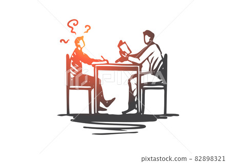 Delayed, speech, development, child, problem concept. Hand drawn isolated vector. 82898321