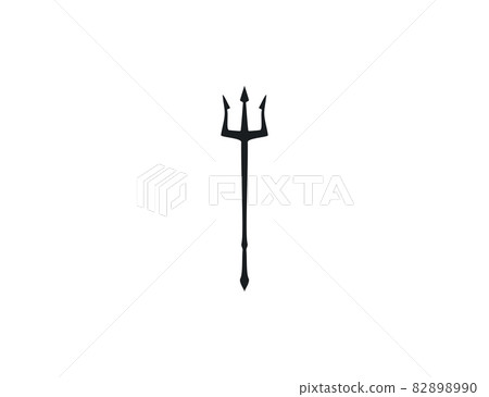 Hell, instrument, trident icon on white background. Vector illustration. 82898990