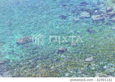 Higashiizu coast, sea color, stone beach, Koganezaki 82901182