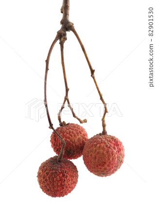 Lychee isolated on white Lychee isolated on white 82901530