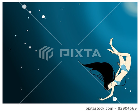 Sea and girl 82904569