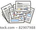 A large amount of simple business documents 82907988