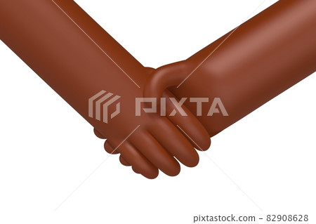 Vector cartoon business handshake, isolated 82908628