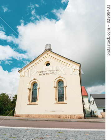Repaired synagogue in Hermanuv Mestec town, Czech Republic Repaired synagogue in Hermanuv Mestec town, Czech Republic 82909433