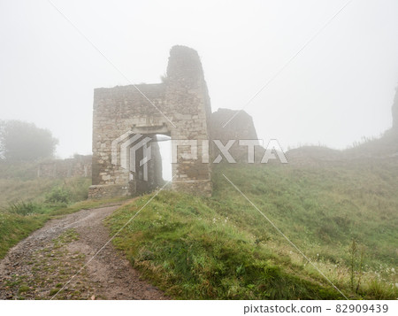 Main entrance into rest of ruin of stronghold  Lichnice 82909439
