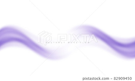 Blue transparent smoky stream of waves. Abstract design element. Blue transparent smoky stream of waves. Abstract design element. 82909450