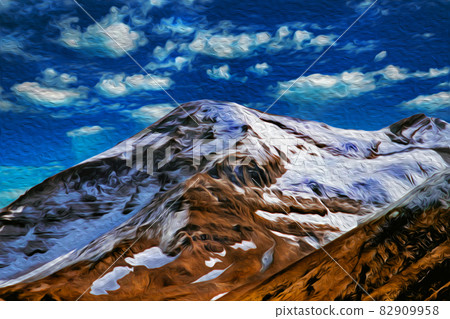 Mountain landscape at Torres del Paine, in Chile 82909958