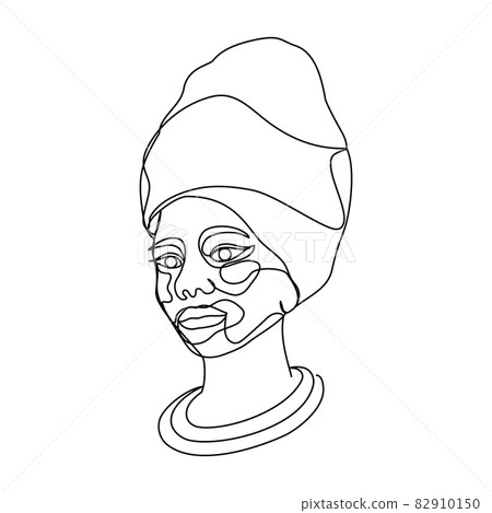 Portrait of beautiful black woman with vitiligo Portrait of beautiful black woman with vitiligo 82910150