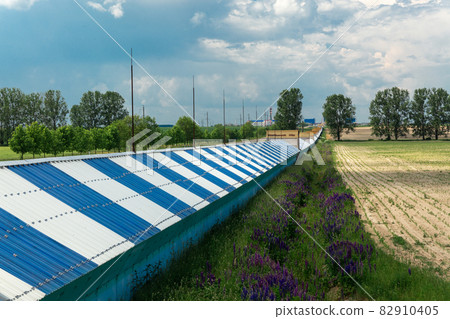 A conveyor with a length of several kilometers A conveyor with a length of several kilometers 82910405