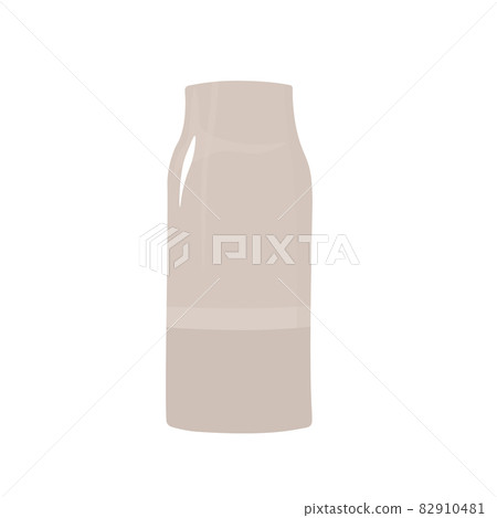 Ceramic vase vector stock illustration. Greek ancient jug. Tableware for flowers. An interior item. Isolated on a white background. 82910481