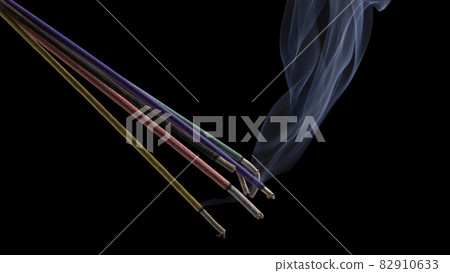 Burning indian or thai incense aroma sticks variety 82910633