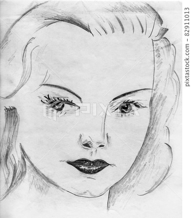 Woman looking like a movie star from the 40s Woman looking like a movie star from the 40s 82911013