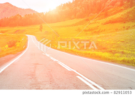 Vacation roadtrip landscape. Altai mountains. Multa region. Vacation roadtrip landscape. Altai mountains. Multa region. 82911053