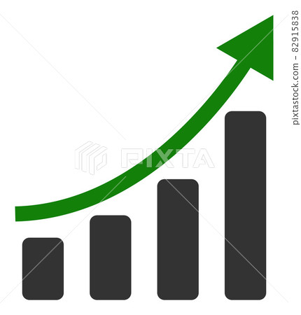 Positive Trend - Vector Icon Illustration Positive Trend - Vector Icon Illustration 82915838