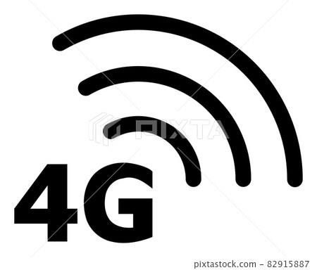 4G Internet - Vector Icon Illustration 82915887