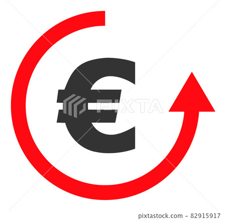 Euro Refund - Vector Icon Illustration 82915917