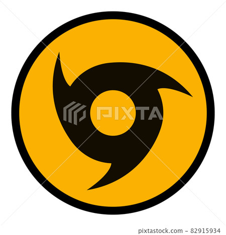 Hurricane Danger - Vector Icon Illustration Hurricane Danger - Vector Icon Illustration 82915934