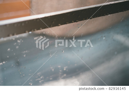 Screen door after the rain 82916145