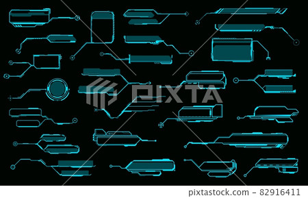 HUD callout titles, information call box bars and digital info boxes. Futuristic vector frames, data visualization and info bars or glowing blue neon light frames, GUI interface design elements set HUD callout titles, information call box bars and digital info boxes. Futuristic vector frames, data visualization and info bars or glowing blue neon light frames, GUI interface design elements set 82916411