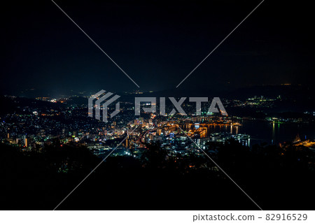 長崎縣佐世保市夜景 長崎縣佐世保市夜景 82916529
