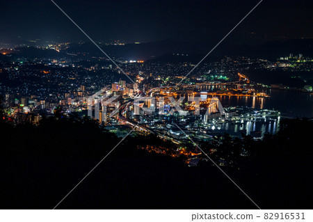 長崎縣佐世保市夜景 長崎縣佐世保市夜景 82916531