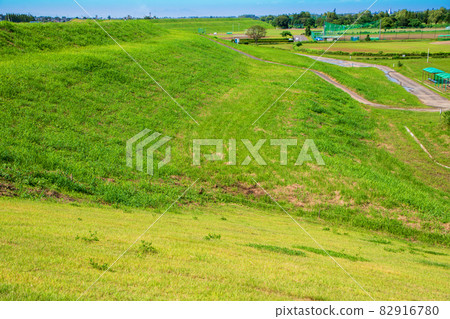 近秋瀨橋、荒川河床、荒川銀行、運動公園、富士見市 82916780