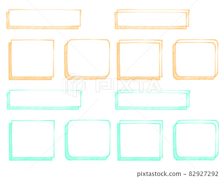Colored pencil frame, frame 82927292