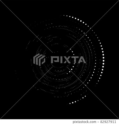 Dot circular sound wave abstract Dot circular sound wave abstract 82927911